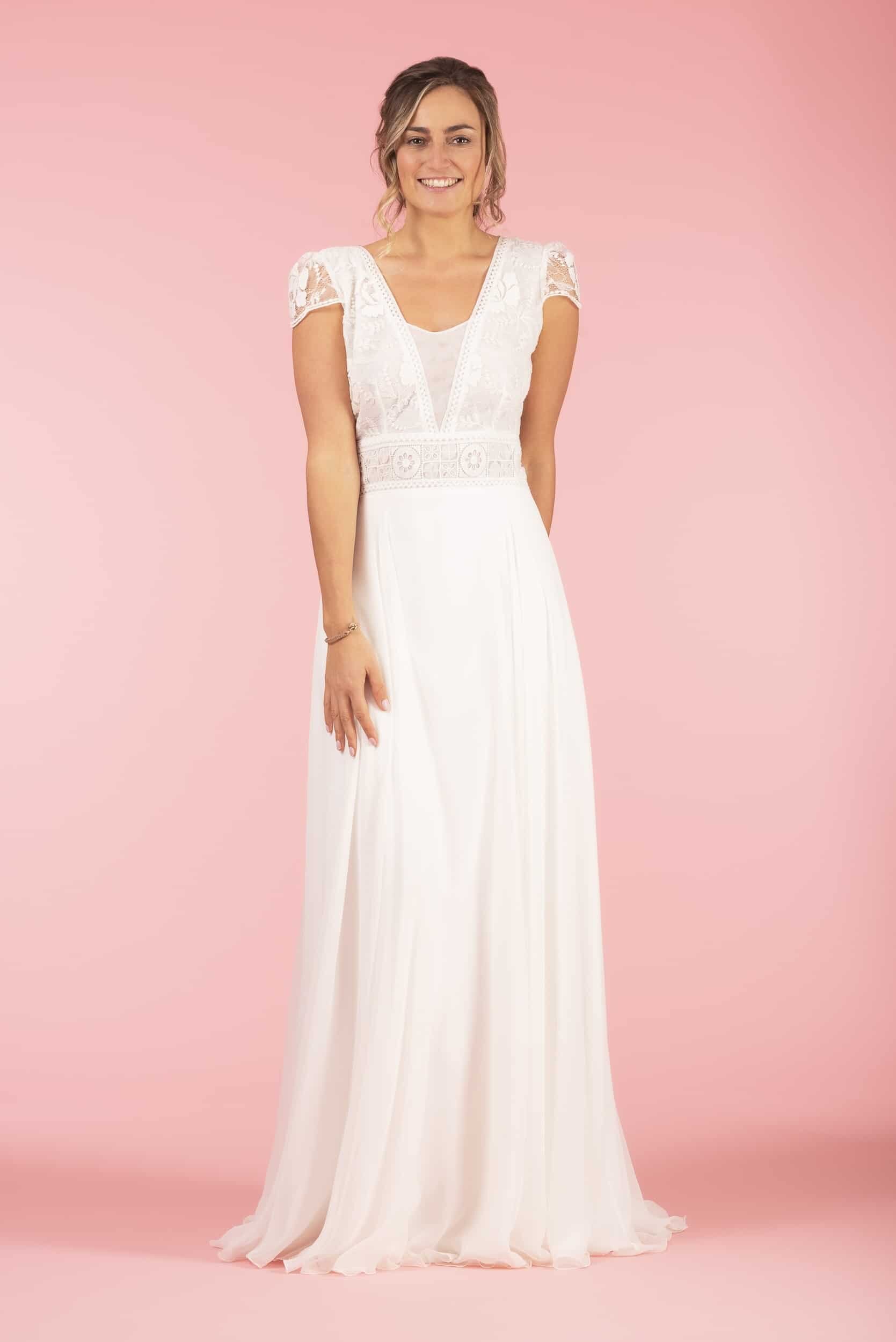 Vintage & Brautkleid Hochzeitskleid - Anselme von Rembo Styling (Vorne)